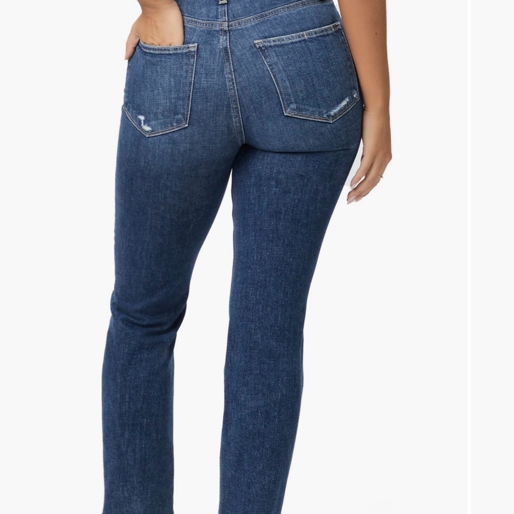 PAIGE High Rise Dark Blue Women's Jeans - Picture 3 of 11